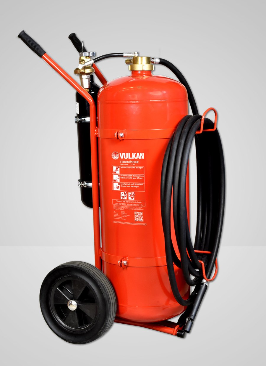 SK 50 ff – Fahrbares Schaum-Kartuschen-Feuerlöschgerät (fluorfrei) – VULKAN Feuerlöscher